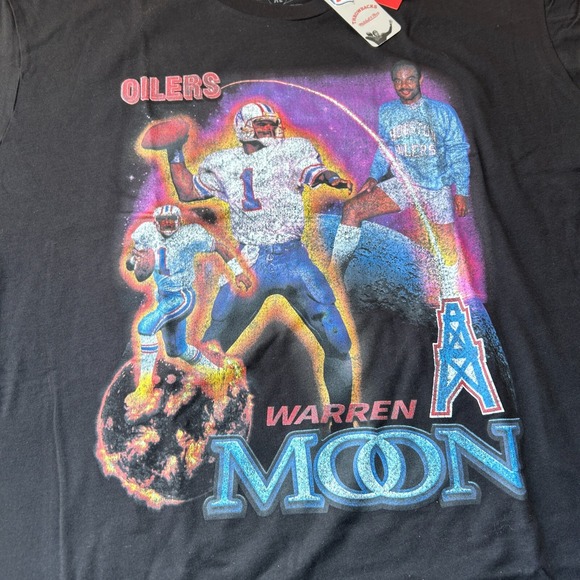 XL - Men's Mitchell and Ness Oilers Titans Warren Moon Short Sleeve T-Shirt NWT - Picture 5 of 11